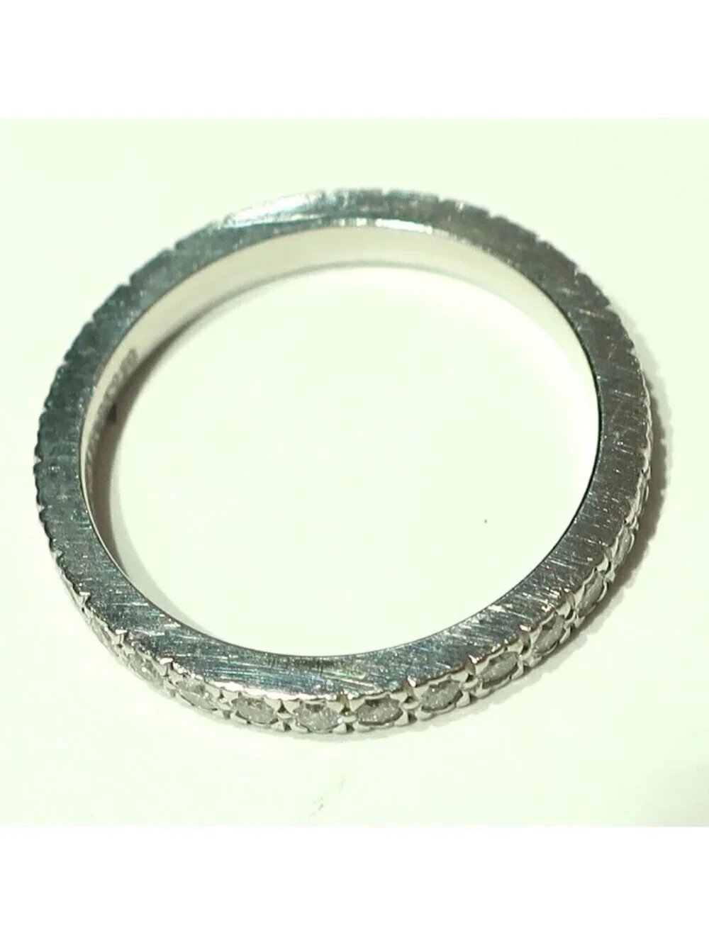 Tiffany & Co Ten Full Eternity Ring Platinum Diamond